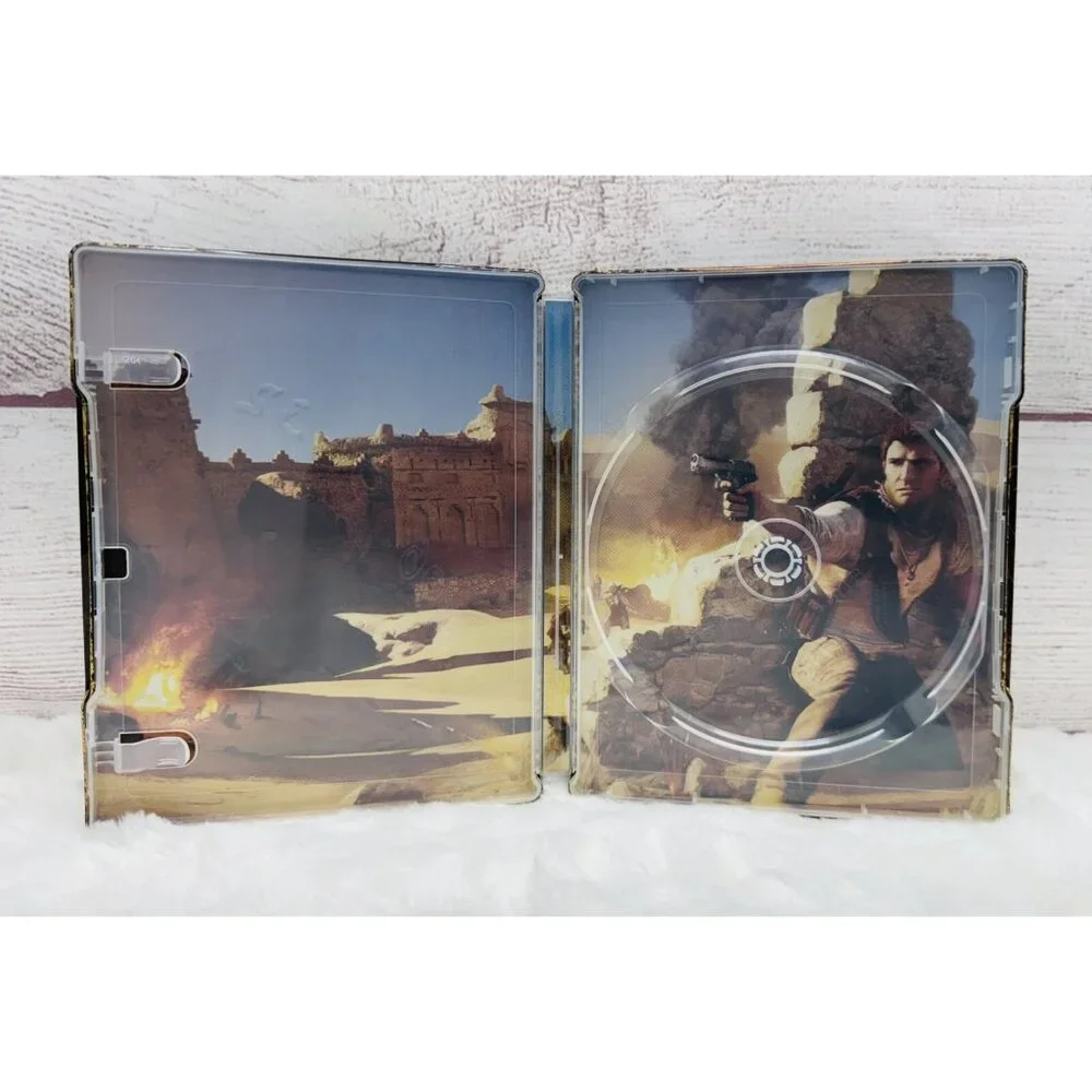 Uncharted 3 Drake's Deception Sony PS3 PlayStation 3 Steelbook 2011 NO DISC